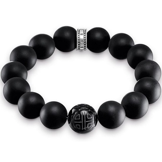 토마스사보 파워 흑요석 비즈 팔찌 A1573-704-11_이미지