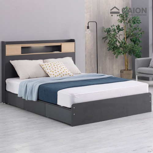 가이온 폴린트 수납 LED침대 Q (CL볼라텍스50T독립)