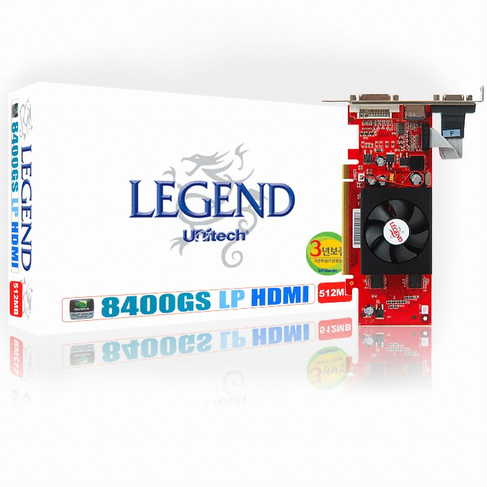 유니텍전자 LEGEND 지포스 8400GS(G98) HDMI DDR2 512MB LP_이미지