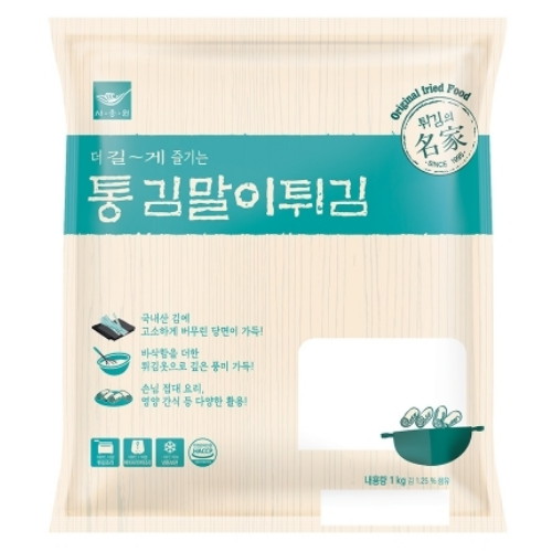 사옹원 통 김말이튀김 1kg (1개)_이미지
