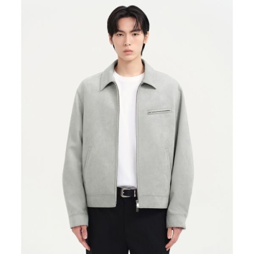 무신사 스탠다드 STANDARD 신세틱 스웨이드 워크 재킷 민트 그레이 164649