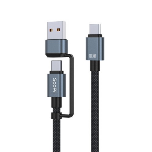 SooPii  PD 2in1 100W 멀티 케이블 S52C (1.2m)