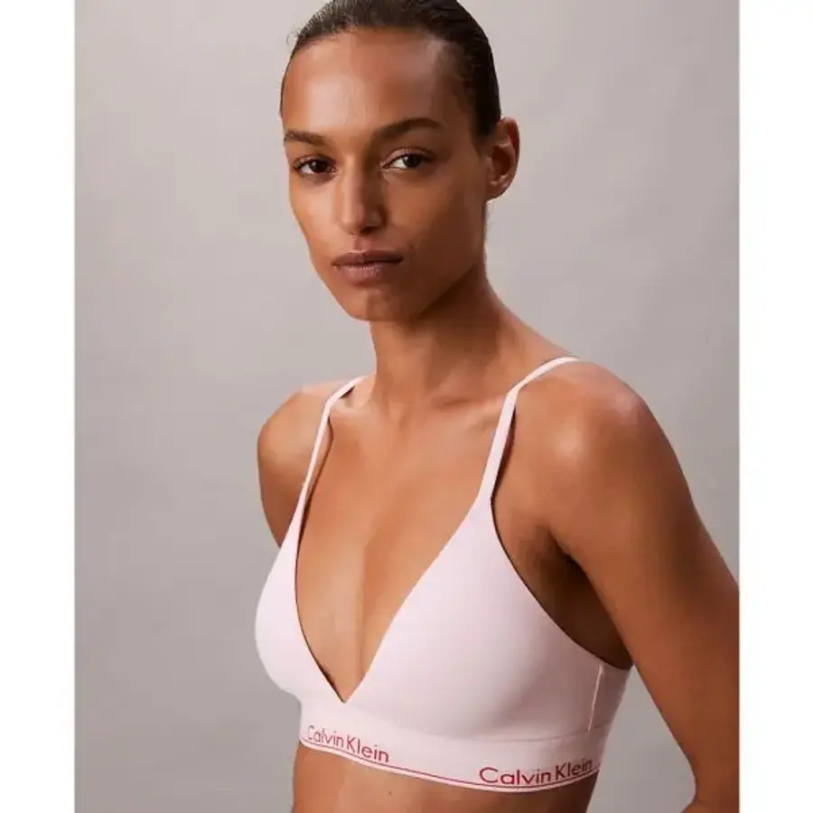 캘빈클라인 우먼 아이콘 Cotton-Modal Lightly 라인드 Triangle Bralette QF8498 Potpourri 2..
