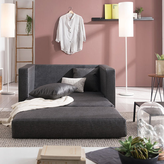 채우리 푹쉼 루앙 가죽 소파베드 2인용_이미지