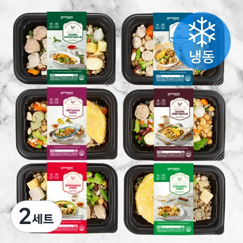 이에스그린푸드 곰곰 닭도시락 6종 2세트