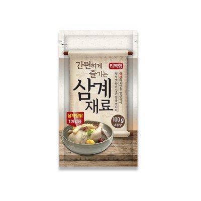 농업회사법인 한조 주 간편하게 즐기는 티백형 삼계재료 (100g,1개)