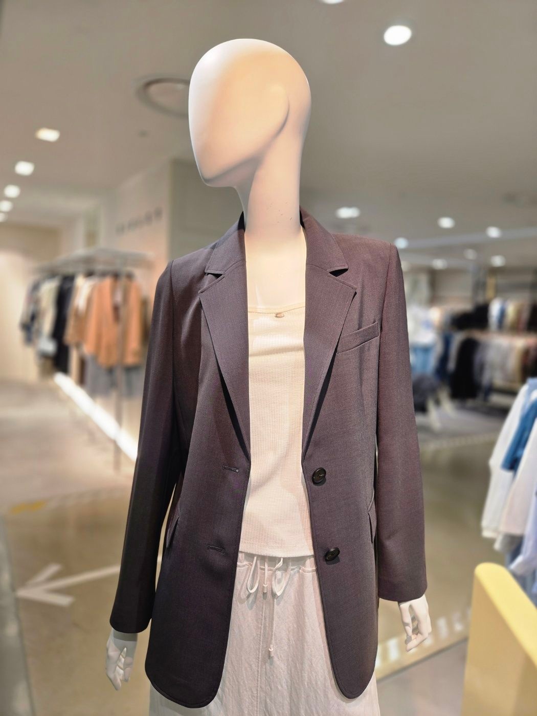 올리브데올리브 백트임 싱글 블레이져 OW6MJ6560