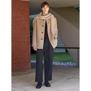 루즈 핏 하프 코트 베이지_RX4930PL3A