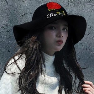 JW02  + 가을 여성 여자 벙거지 페도라 플로피햇 모자 플라워 S643 W777B69