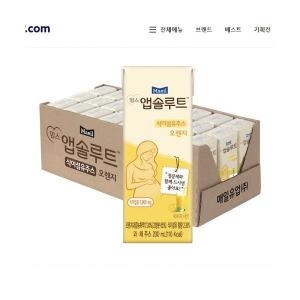 맘스앱솔루트 식이섬유주스 오렌지 200ml x 24팩