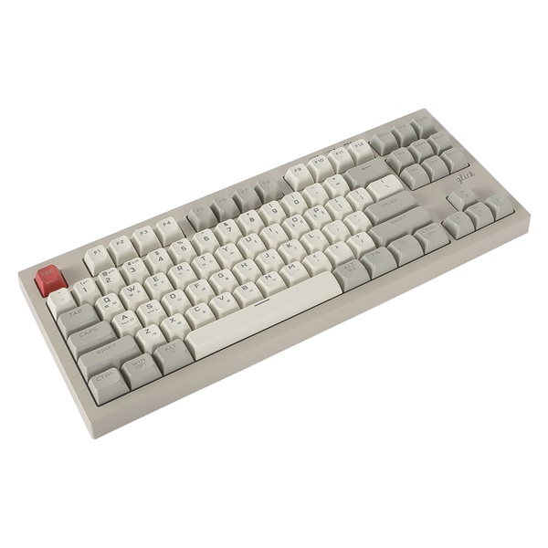 지클릭커 OFFICEPRO WK50 사일런스 M RGB 무소음 방수 무선 블루투스 87 (Retro Cappuccino)_이미지