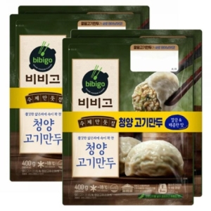 CJ제일제당 비비고 수제만둣집 청양고기만두 400g (4개)_이미지