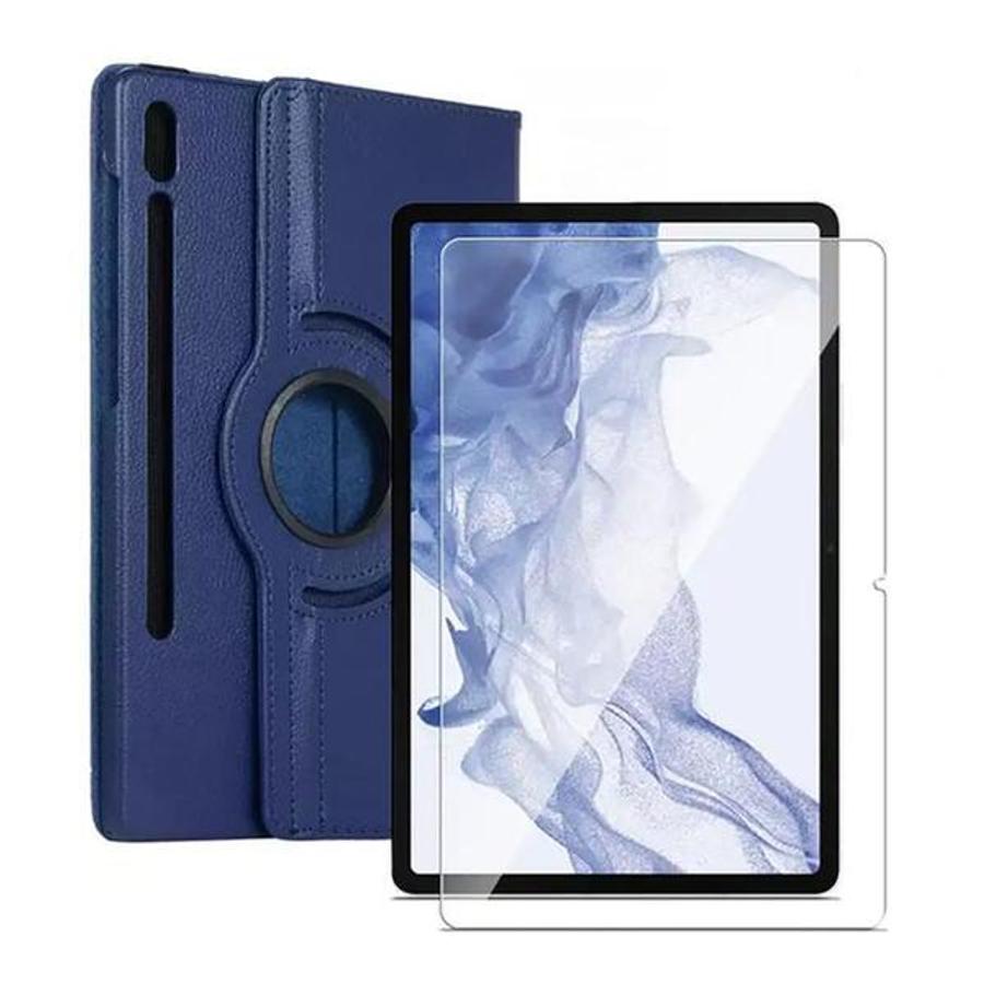 갤럭시탭A 10.1 2016 T580 크로스 레더 케이스+강화유리 액정필름 2매 S11631777