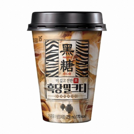 푸르밀 더 깊고 진한 흑당 밀크티 250ml (40개)_이미지
