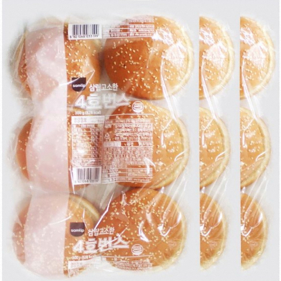 SPC삼립 4호 햄버거빵 6개입 300g