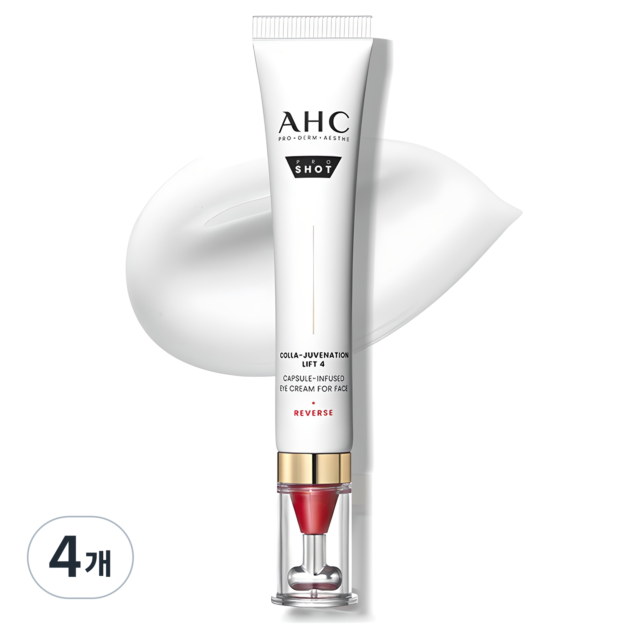 AHC 프로샷 콜라쥬비네이션 리프트4 캡슐 인퓨즈드 아이크림 포 페이스 30ml (4개)_이미지