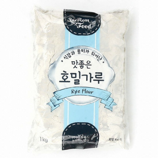 새롬푸드 호밀가루 1kg이미지입니다. 누르면 해당 게시물로 새창이동합니다.