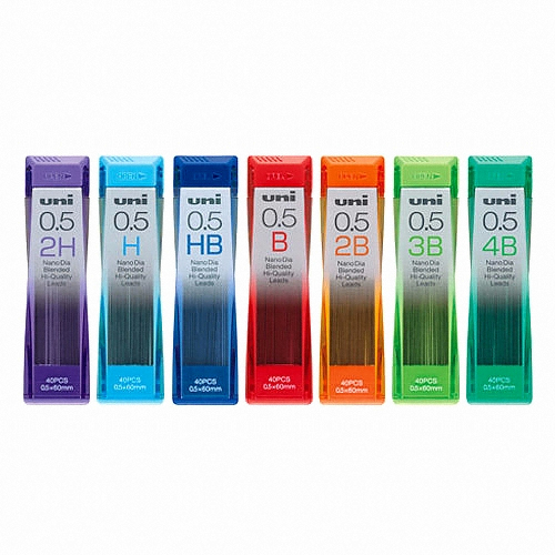 미쓰비시 유니 나노 다이아 202ND 샤프심 0.5mm (1개)