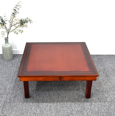 남원은행공방 흑단 교자상 2개 + 상커버 세트 (81x81cm)_이미지