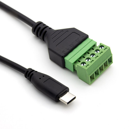 ž���ο���ġ�� HDTOP HT-I17 Type C to 5�� �͹̳� ���� ���̺�