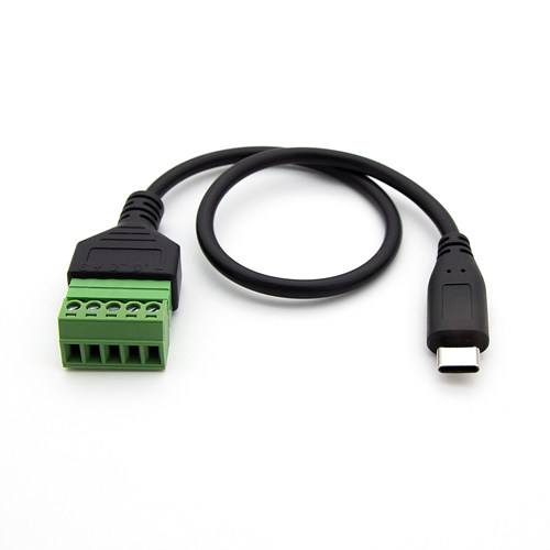 ž���ο���ġ�� HDTOP HT-I17 Type C to 5�� �͹̳� ���� ���̺�