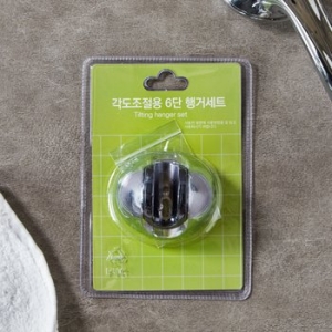세종소나기 6단계 각도 조절 샤워기행거 (크롬)_이미지