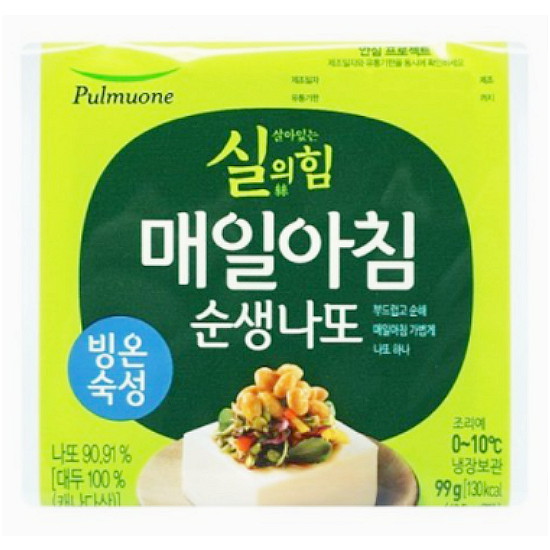 풀무원 살아있는 실의 힘 매일아침 순생나또 49.5g (6개)_이미지