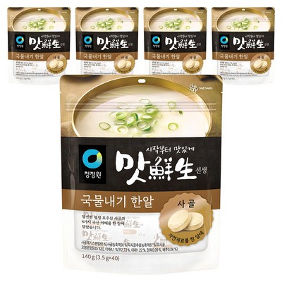 청정원 맛선생 사골 국물내기한알 140g(3.5gx40입) (5개)_이미지