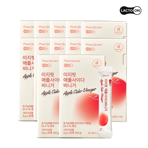서울약사신협 락토온 이지핏 애플사이다비니거 3g 20포 (12개)_이미지