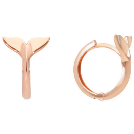 미니골드 14K 럭키 고래꼬리 원터치 귀걸이 EJIM4156