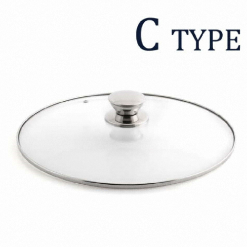 [불명] 강화 유리뚜껑 C형 (32cm)_이미지