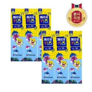  페리오 키즈 치약 2단계 75g [6개]