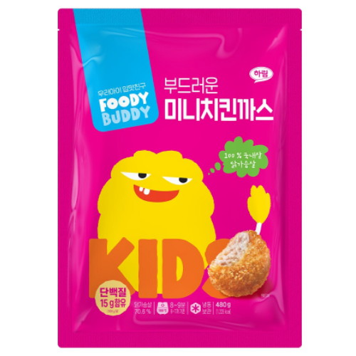 하림 푸디버디 부드러운 미니치킨까스 480g (1개)_이미지