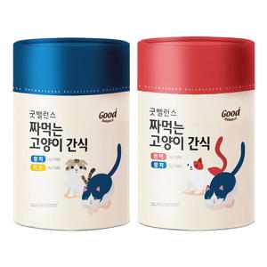 굿밸런스 짜먹는 고양이 간식 참치&연어 720g (12g x 60p) + 참치&치킨 720g (12g x 60p)_이미지