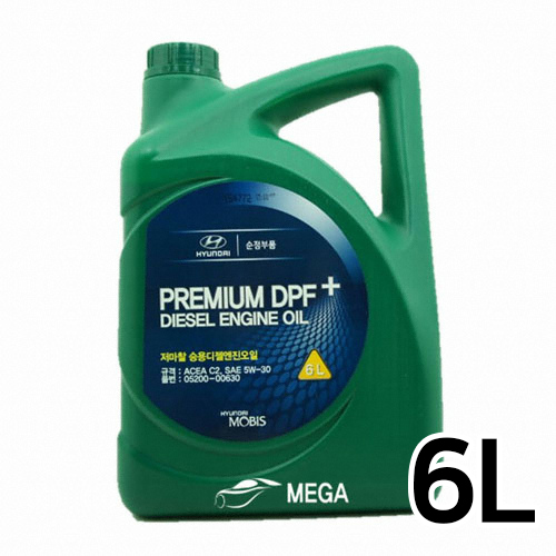 현대모비스 프리미엄 DPF 플러스 디젤 <b>5W30</b> <b>6L</b>