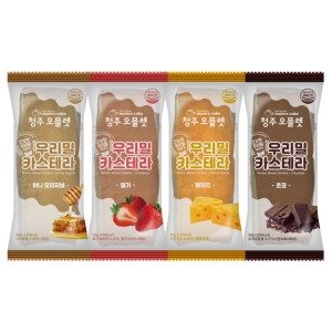 맘스케이크 우리밀 카스테라 허니오리지널 딸기 황치즈 초코 30g (20개)_이미지