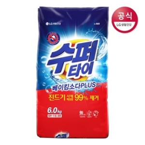 LG생활건강 수퍼타이 찬물전용 베이킹소다 플러스 6kg (1개)