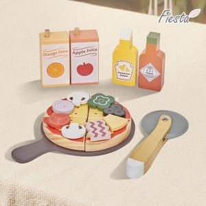 피에스타 원목 소꿉놀이 피자 세트_이미지