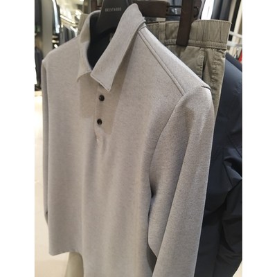 브렌우드 투톤베이직넥티셔츠tax111gyx 그레이 95_이미지