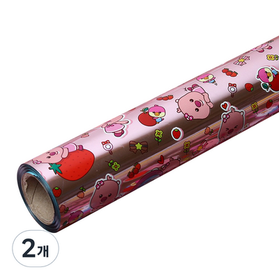 포포팬시 뽀로로 증착롤 포장지 37.5cm (2개)_이미지