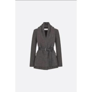 크리스찬디올 E32 511V22A11869330 Belted Jacket with Removable Scarf