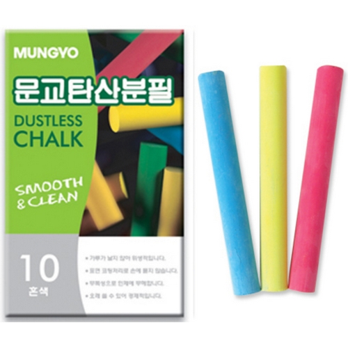 문교 탄산분필 혼색 (10본x10개)_이미지
