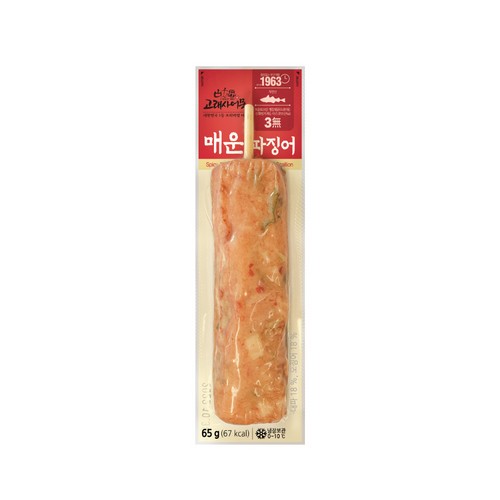고래사어묵 매운 파징어 65g