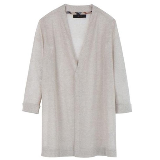 LF 닥스레이디스 라이트베이지 스트라이프 니트 가디건 DLD16B303LI