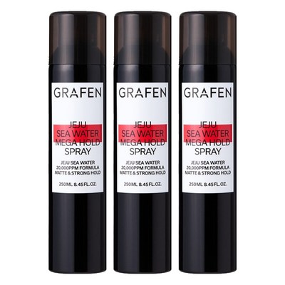 그라펜 제주 해수 메가 홀드 스프레이 250ml (3개)_이미지