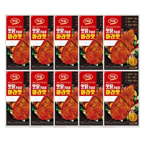 하림 맛닭가슴살 마라맛 100g (10개)_이미지