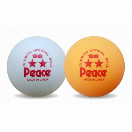 평화산업사 피스 2성 탁구공 (12개)_이미지