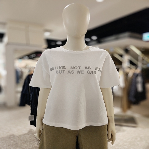 코데즈컴바인 핫픽스 레터 티셔츠 CKB-TS312W5