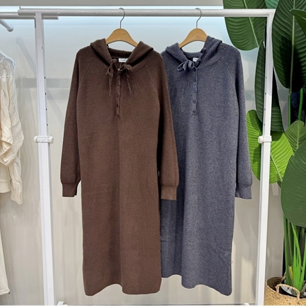 에잇컨셉 긴팔 루카 후드 원피스 C25L3FOP010BC0