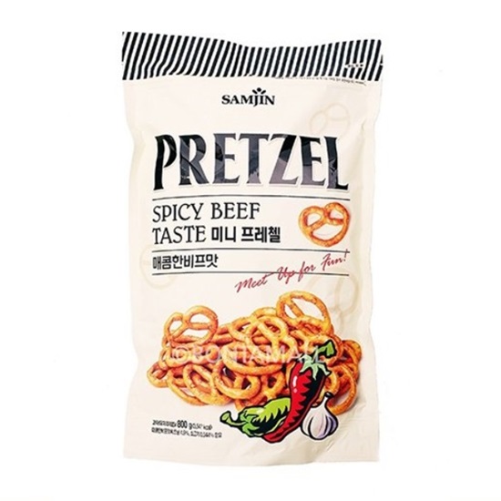 삼진(SAMJIN) 미니 프레첼 매콤한 비프맛 800g (6개)